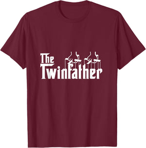 The Twinfather Funny Father Of Twins Dad T-Shirt - T-Shirt | Maroon