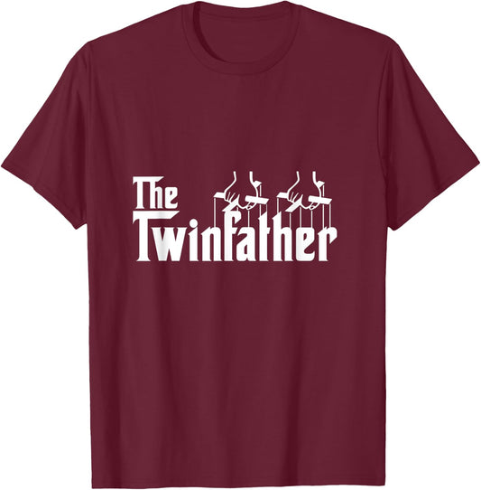 The Twinfather Funny Father Of Twins Dad T-Shirt - T-Shirt | Maroon