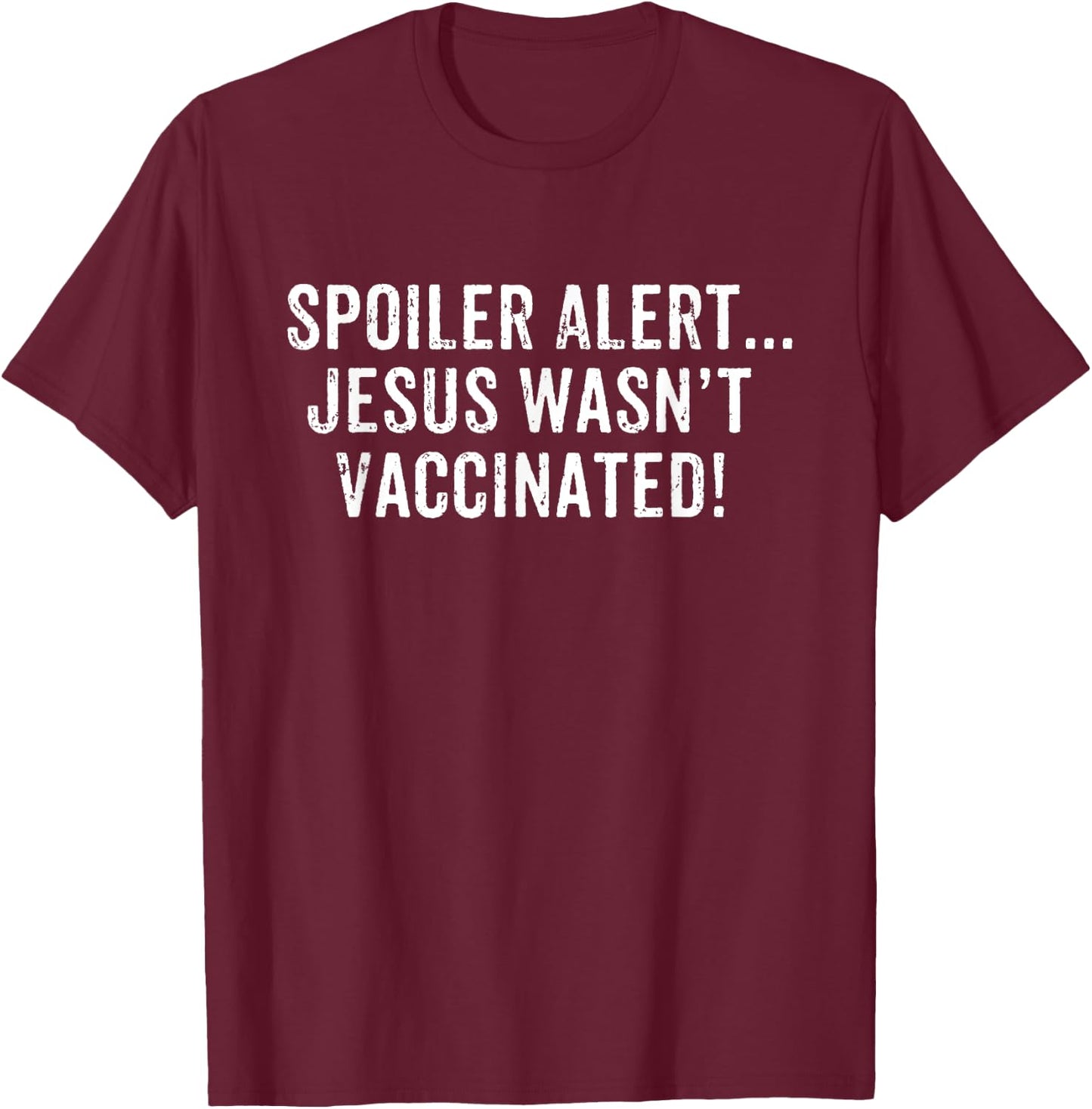 Anti Vax T Shirt Anti Vaccine T-Shirt - T-Shirt | Maroon