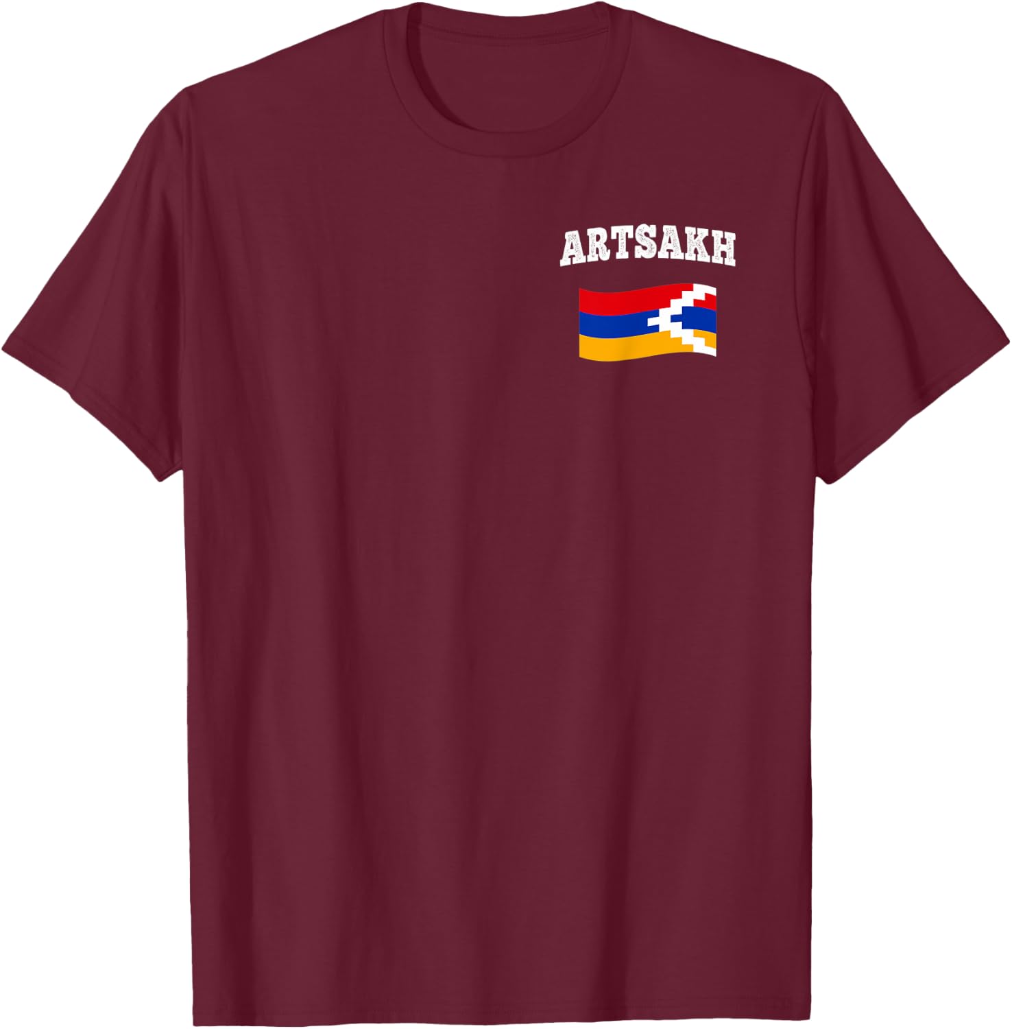 ARTSAKH Flag Sport Competition Proud Vacation Souvenir T-Shirt - T-Shirt | Maroon
