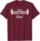 Two Plate Bench Press 2 Pl8 Club Weight Lifting Fitness T-Shirt - T-Shirt | Maroon