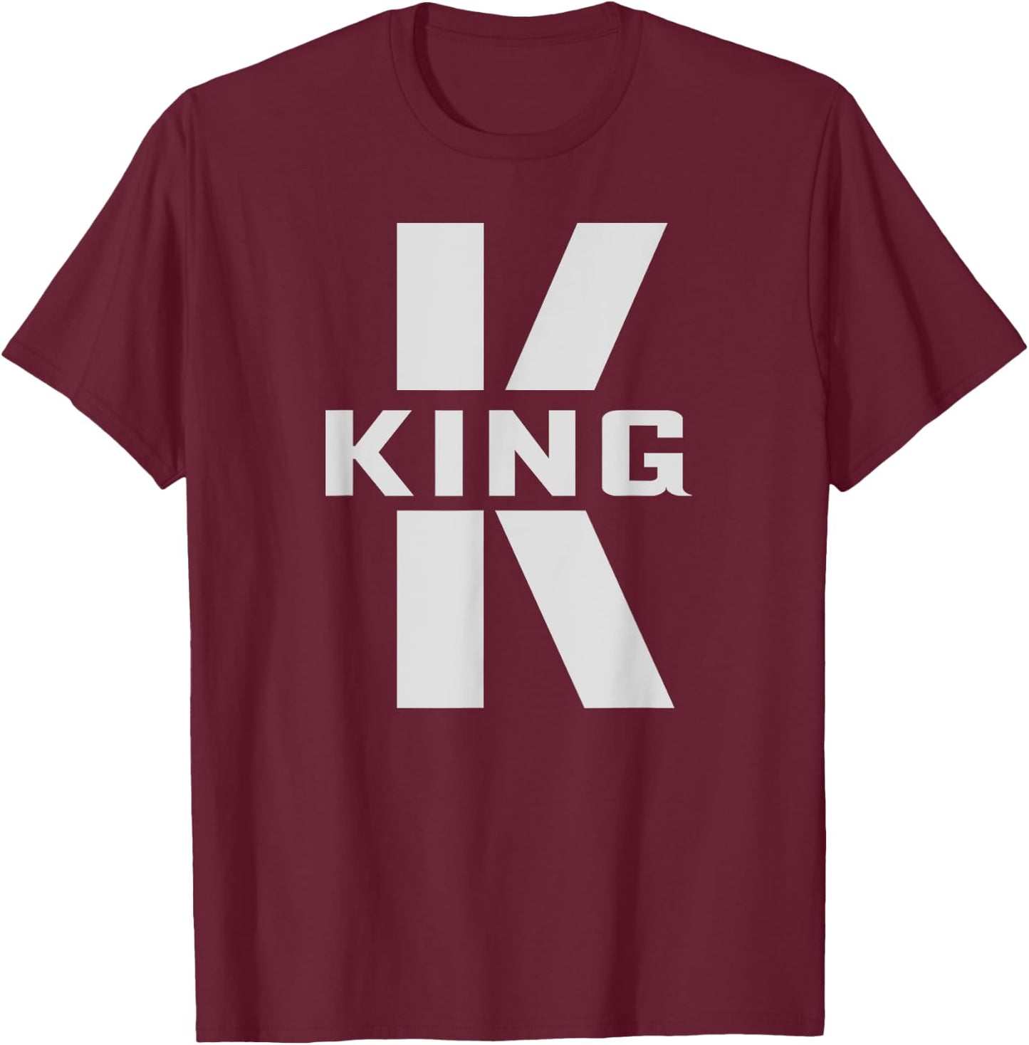 King Costume Letter K Matching Couples Gifts Q for Queen T-Shirt - T-Shirt | Maroon
