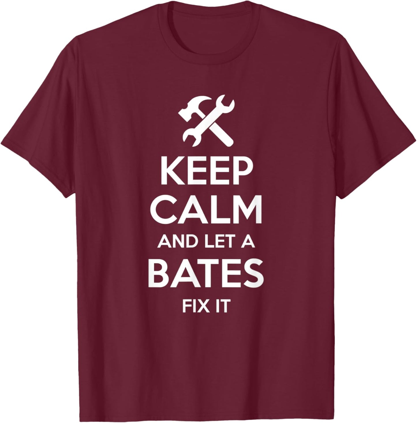 BATES Funny Surname Birthday Family Tree Reunion Gift T-Shirt - T-Shirt | Maroon