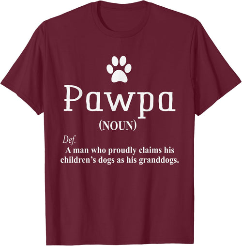 Pawpa Dog Grandparents Dog Lover Funny Dog Dad Humour Quote