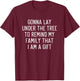 Funny Christmas Humor Lay Under The Tree Xmas Men Women T-Shirt - T-Shirt | Maroon