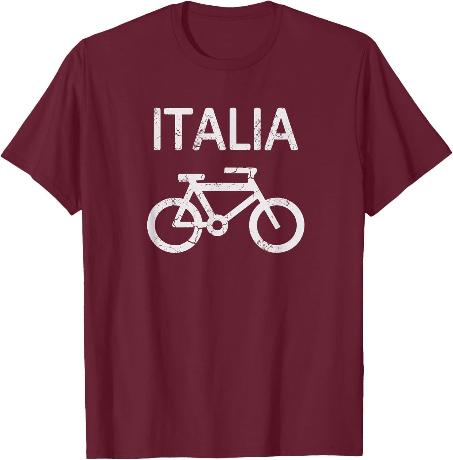 Italia Bike Bicycle Italy Italian T-Shirt - T-Shirt | Maroon