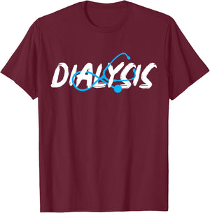 Dialysis Nephrology Technician Nurse Gifts Women's Black Modern T-Shirt - T-Shirt | Maroon