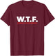 WTF Where's The Frybread Cool Native American Logo Funny T-Shirt - T-Shirt | Maroon