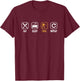 Eat Sleep Pool Repeat Balls Pool Snooker Player Billiards T-Shirt - T-Shirt | Maroon