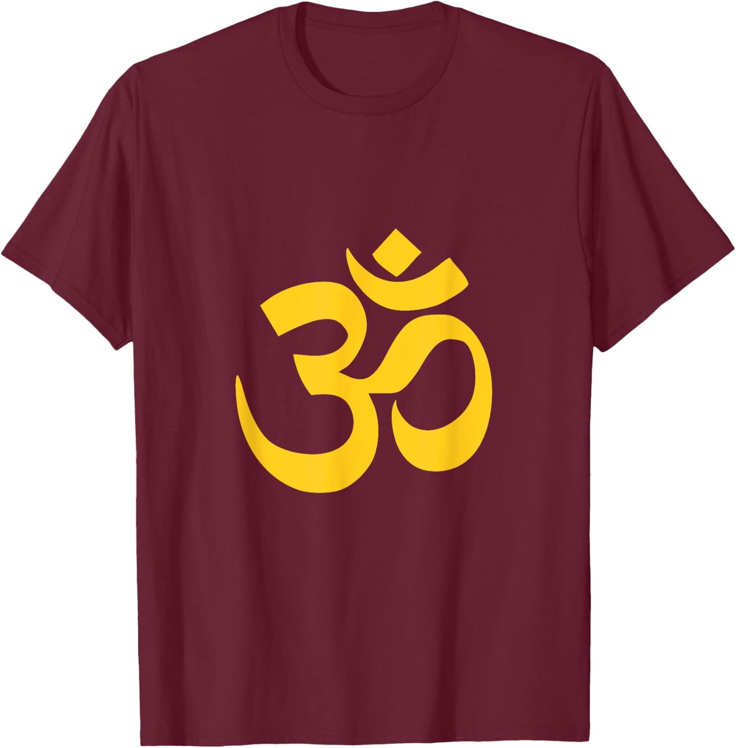 Om Spiritual Ohm Symbol | Yoga Meditation Mind Body Spirit T-Shirt - T-Shirt | Maroon