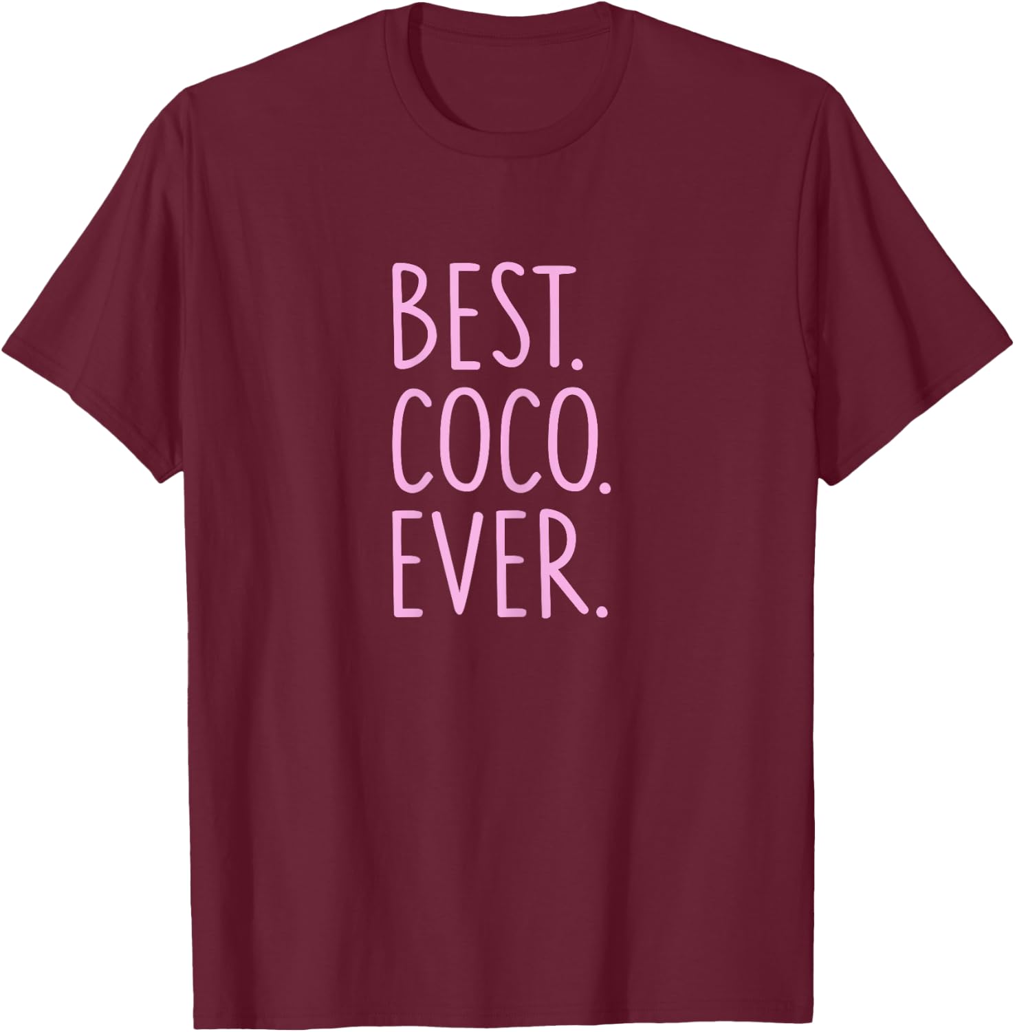 Best Coco Ever T-Shirt - T-Shirt | Maroon