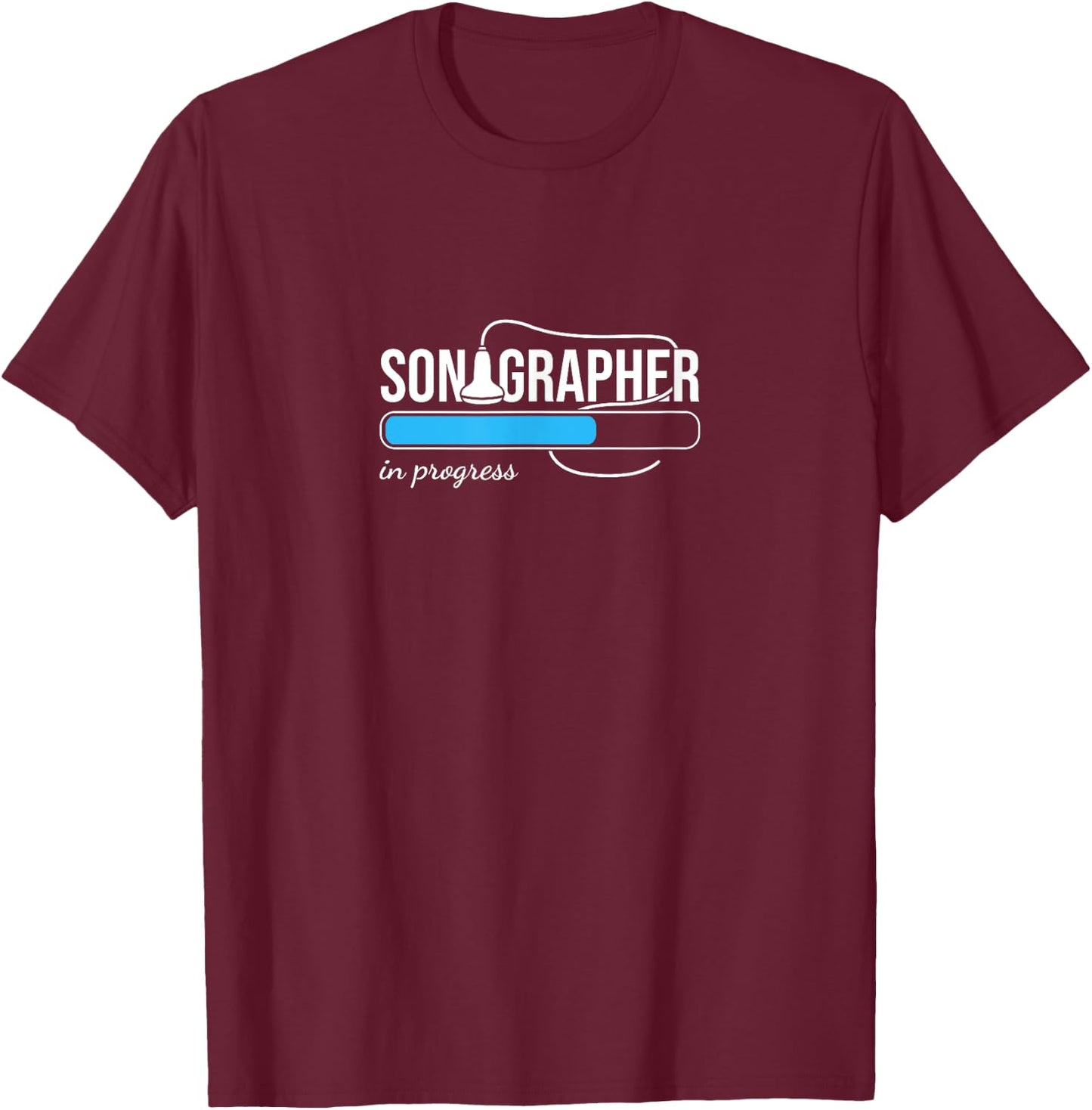 Future Sonographer merch Ultrasound Tech T-Shirt - T-Shirt | Maroon