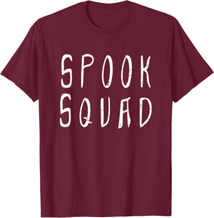 Spook Squad - Vintage Halloween Spooking Crew T-Shirt - T-Shirt | Maroon