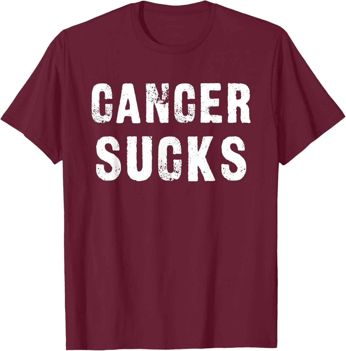 Cancer Sucks T-Shirt - T-Shirt | Maroon