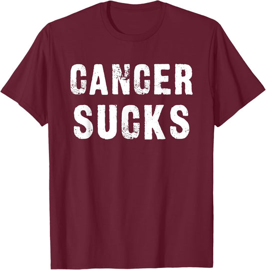 Cancer Sucks T-Shirt - T-Shirt | Maroon