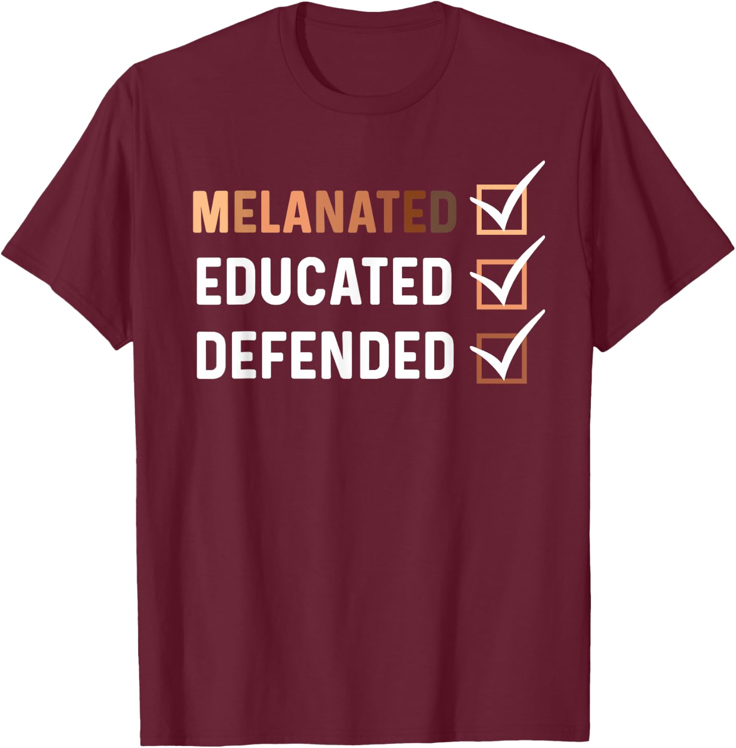 Black PhD Student Thesis Defense Dissertation Melanated PhD T-Shirt - T-Shirt | Maroon