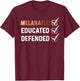 Black PhD Student Thesis Defense Dissertation Melanated PhD T-Shirt - T-Shirt | Maroon