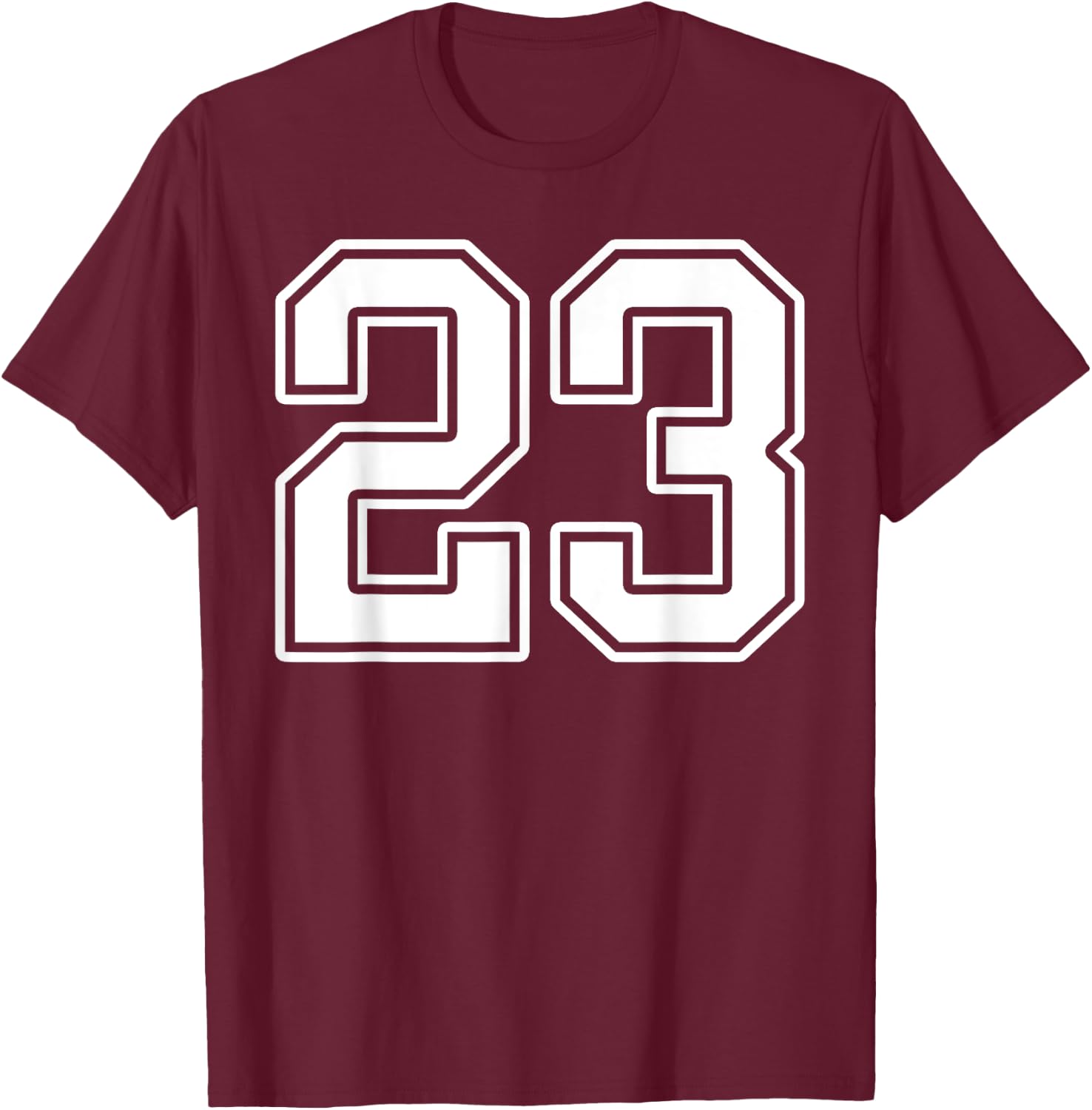 Number 23 Fan Player Jersey Style #23 Men Women Kids T-Shirt - T-Shirt | Maroon