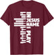 Piano Keys I Play In Jesus Name T-Shirt - T-Shirt | Maroon