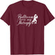 Ballroom is my therapy - dancing T-Shirt - T-Shirt | Maroon