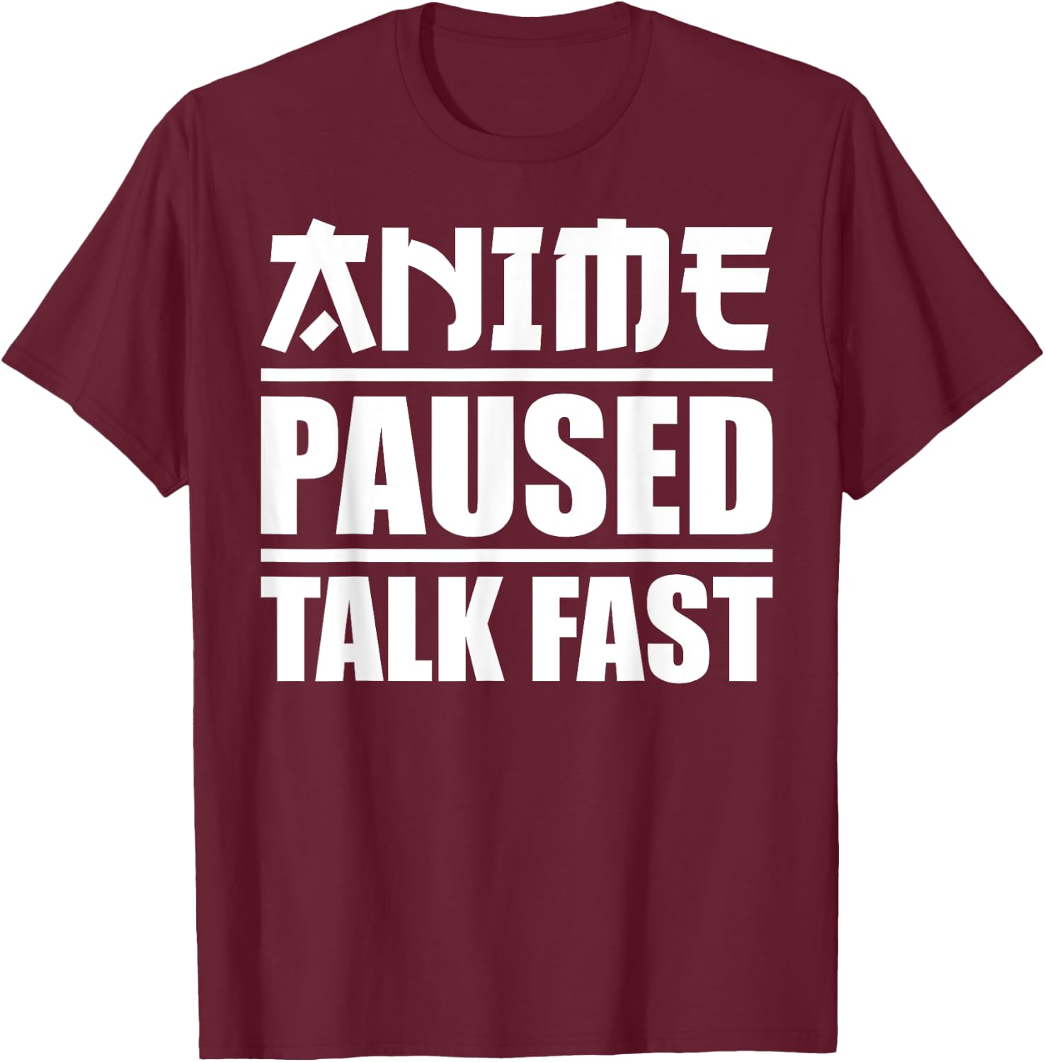 Anime Art Women Teen Girls Anime Merch Anime Lovers T-Shirt - T-Shirt | Maroon