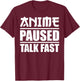 Anime Art Women Teen Girls Anime Merch Anime Lovers T-Shirt - T-Shirt | Maroon