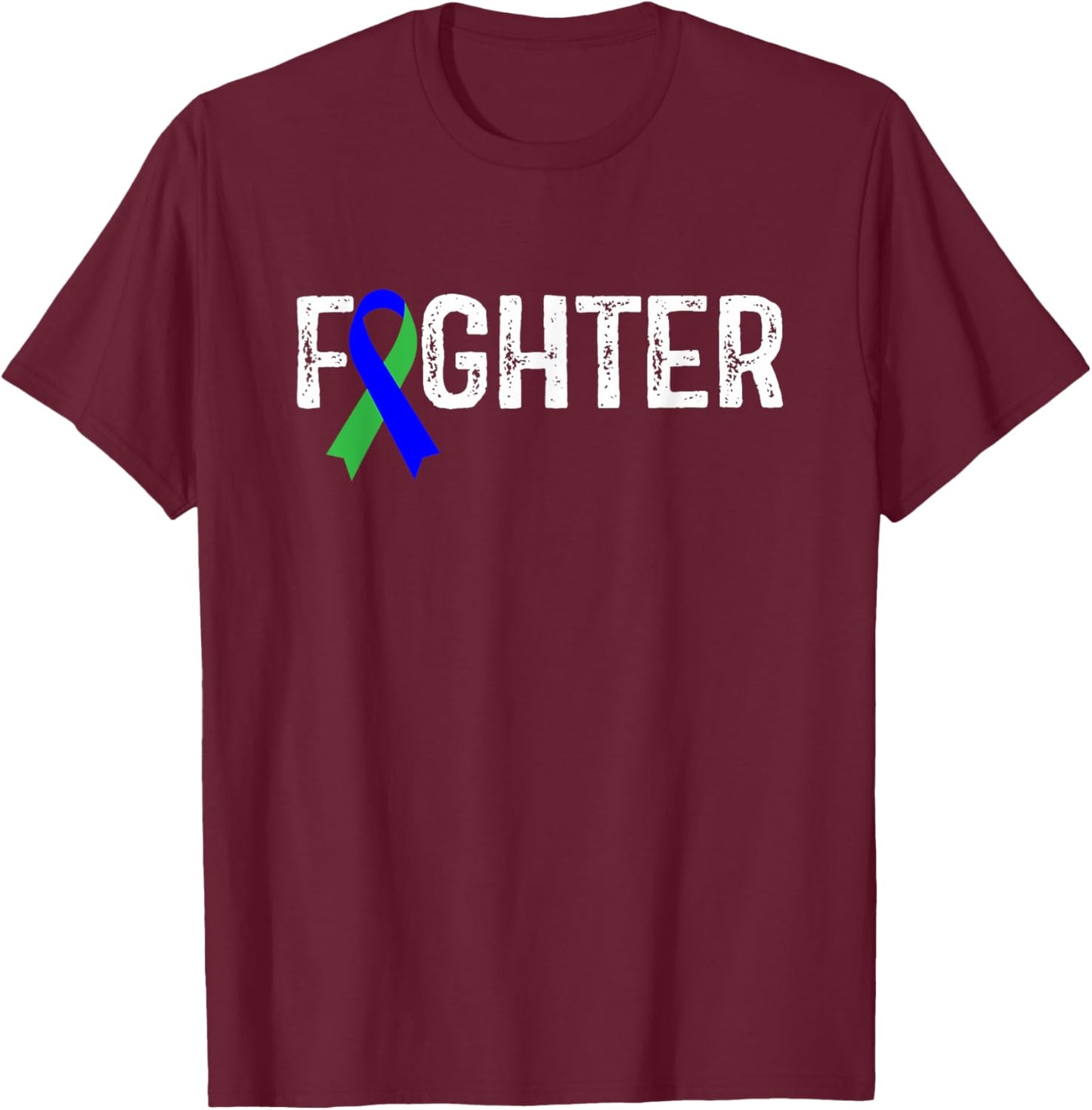 Fighter Neurofibromatosis NF Awareness T-Shirt - T-Shirt | Maroon