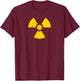 Vintage Radioactive Symbol T-Shirt - T-Shirt | Maroon