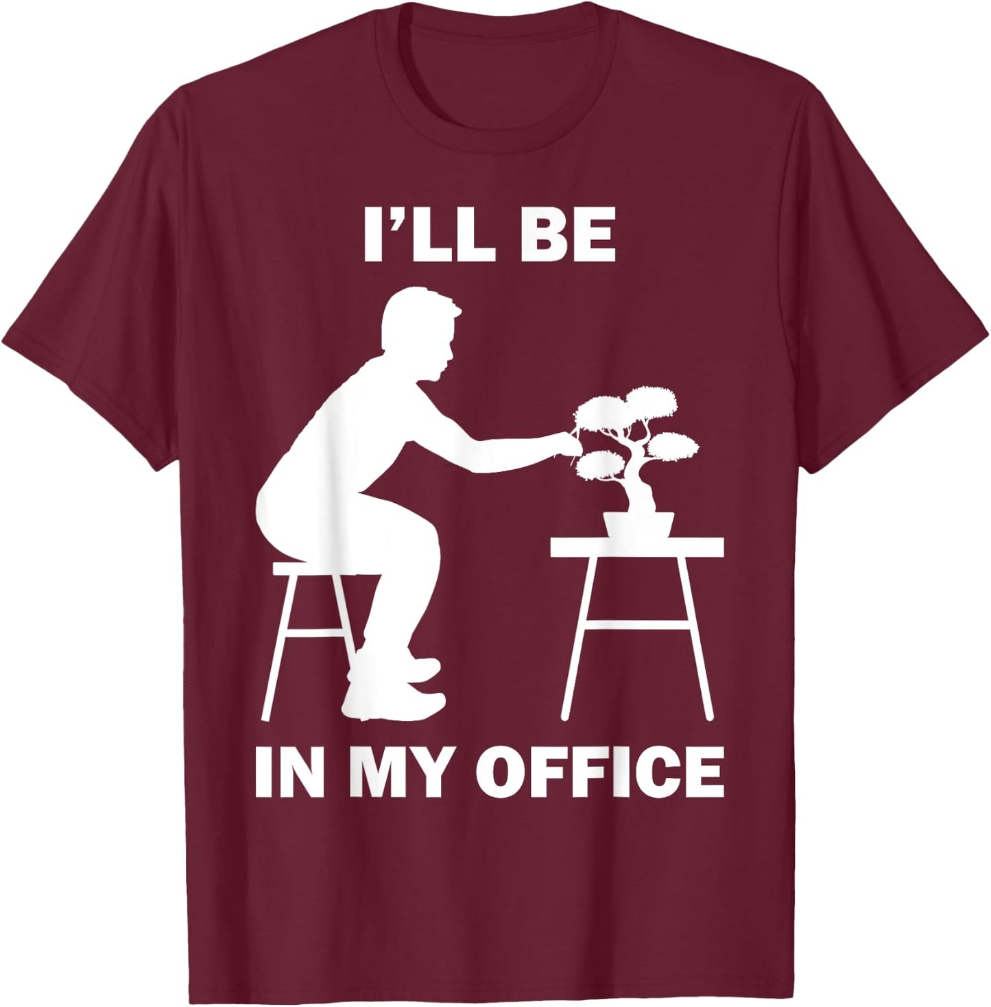 Funny Bonsai Tree Design Women Japanese Gardening T-Shirt - T-Shirt | Maroon