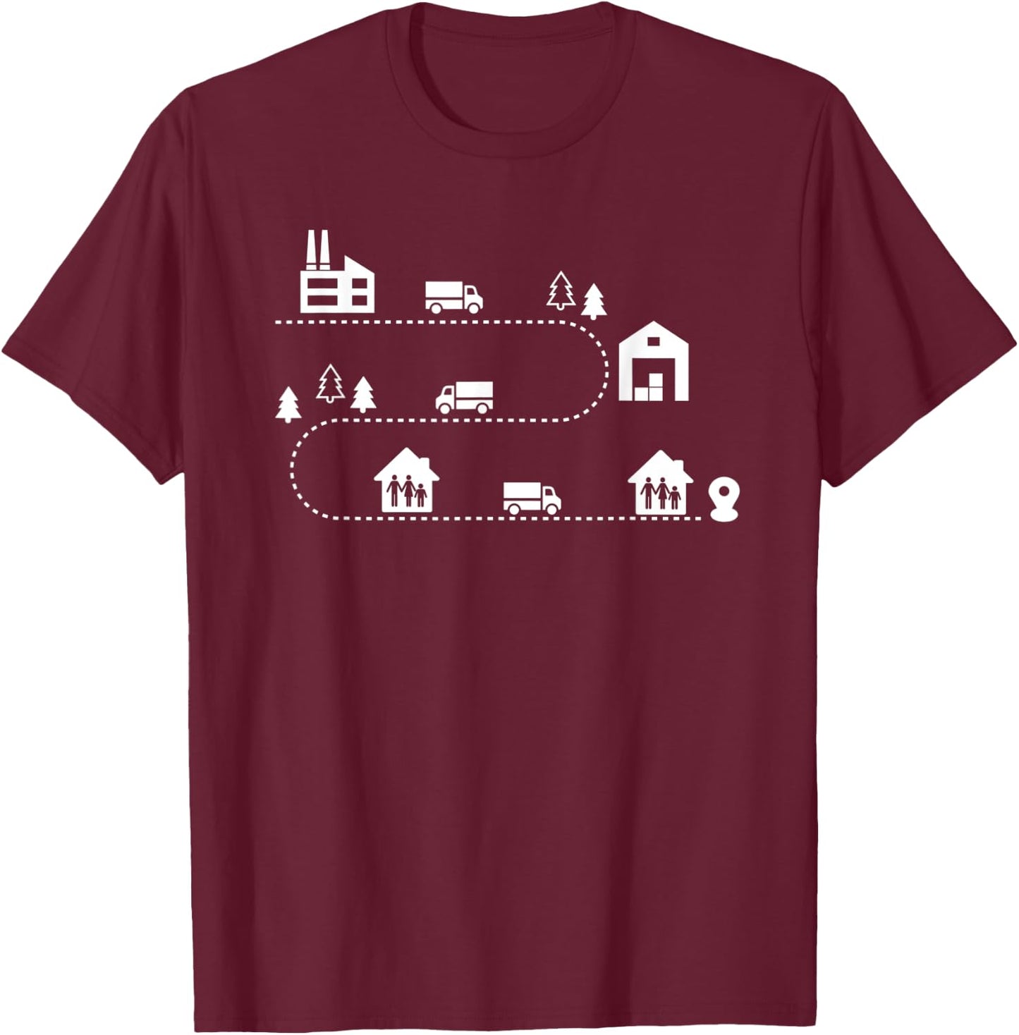 Logistics T-Shirt - T-Shirt | Maroon