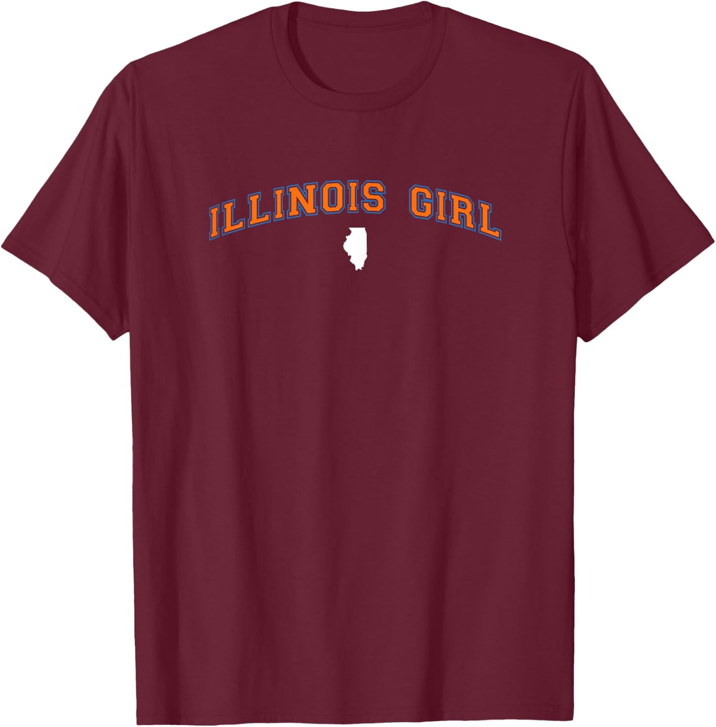 Illinois Girl Illini T-Shirt - T-Shirt | Maroon