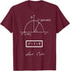 Euler Formula Maths T-Shirt - T-Shirt | Maroon