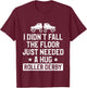 Roller Derby Player Fall on Floor Skating Team T-Shirt - T-Shirt | Maroon