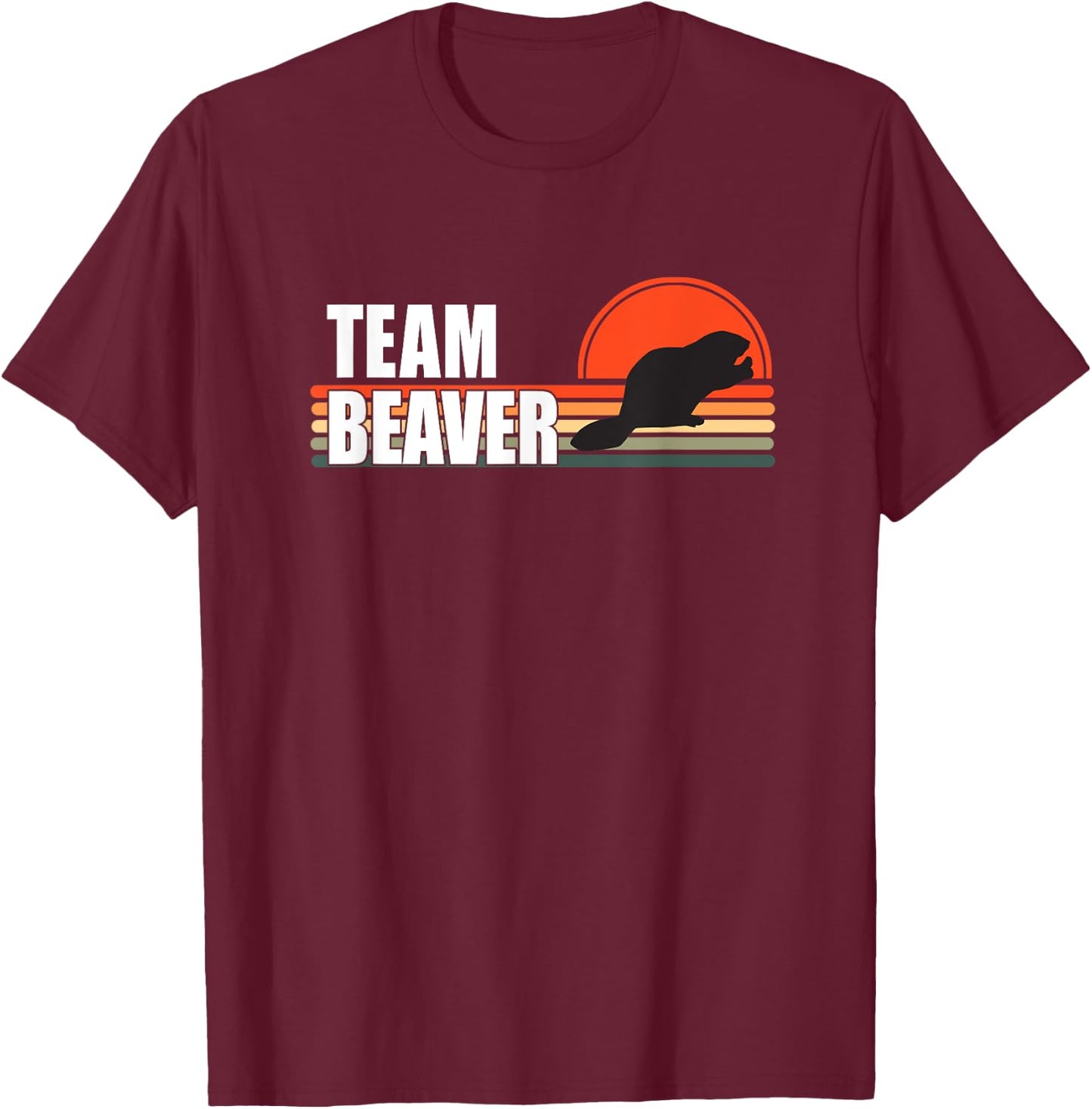 Team Beaver T-Shirt - T-Shirt | Maroon