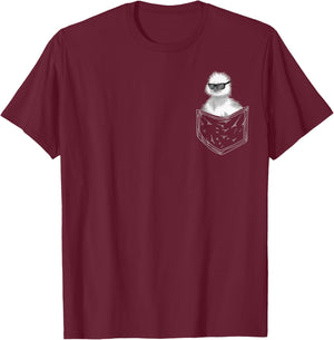 Silkie Chicken In Pocket | Cool Silk Pet Owners Funny Gift T-Shirt - T-Shirt | Maroon