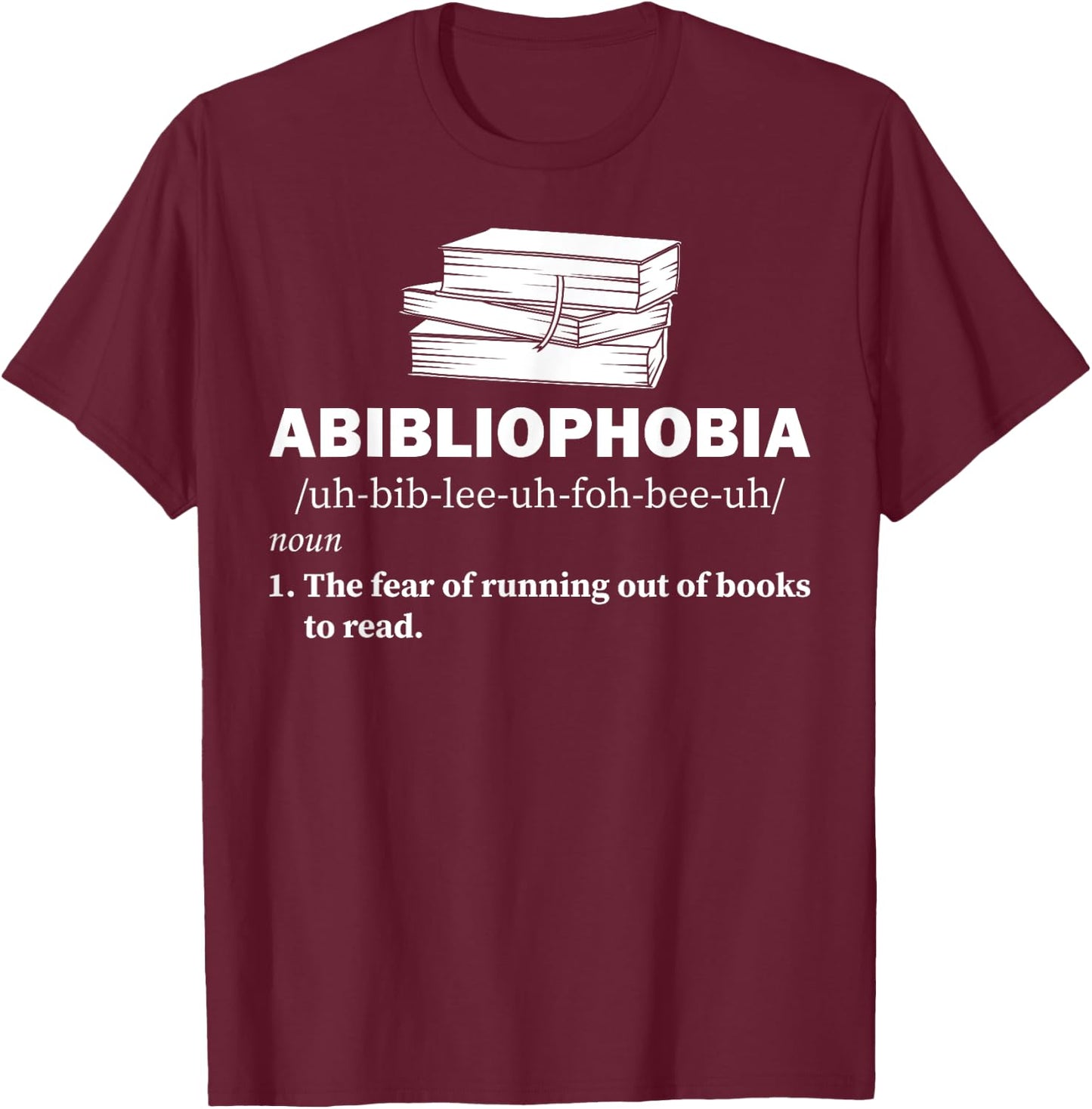 Funny Reading Novelty Designs Women Bookworm Humor T-Shirt - T-Shirt | Maroon
