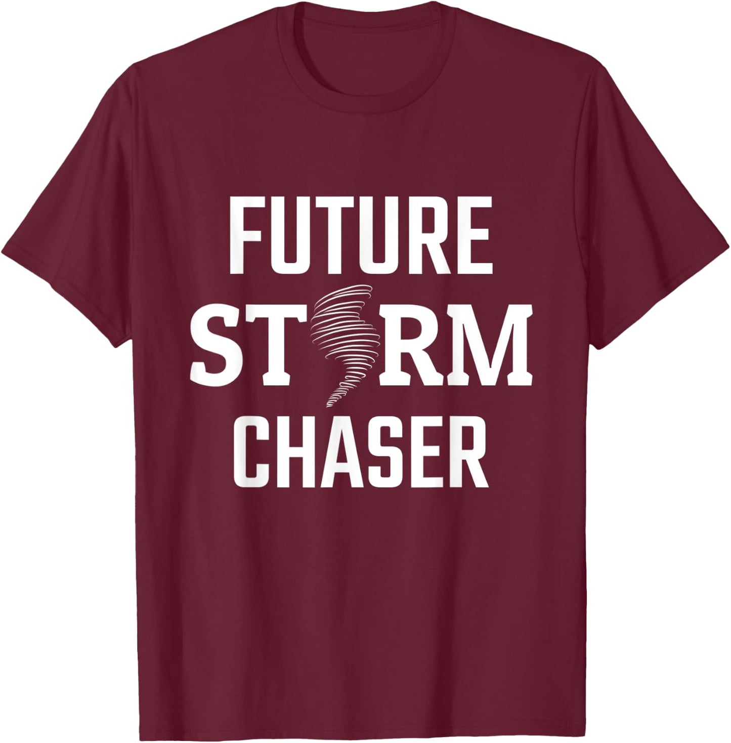 Storm Chasing Future Storm Chaser Kids Tornado Chaser T-Shirt - T-Shirt | Maroon