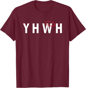 Crown Thorns YHWH Yahweh Christian Jesus Salvation T-Shirt - T-Shirt | Maroon