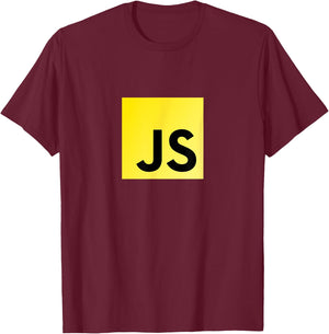 JavaScript Programmer Web Developer Gift Programming JS T-Shirt - T-Shirt | Maroon
