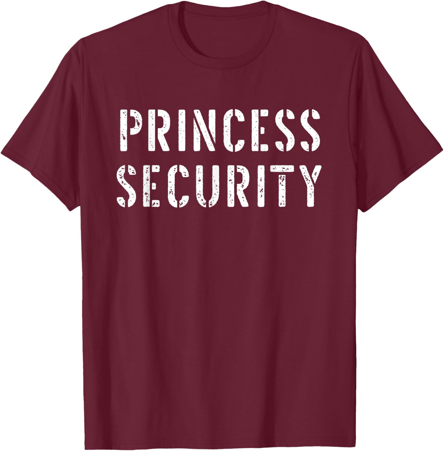 Halloween Dad Mom Daughter Adult Costume Princess Security T-Shirt - T-Shirt | Maroon