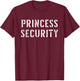 Halloween Dad Mom Daughter Adult Costume Princess Security T-Shirt - T-Shirt | Maroon