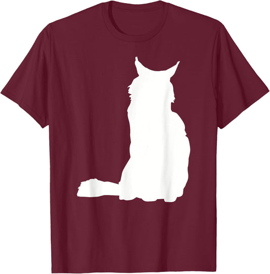 Maine coon cat Men Women Girls Kids T-Shirt - T-Shirt | Maroon