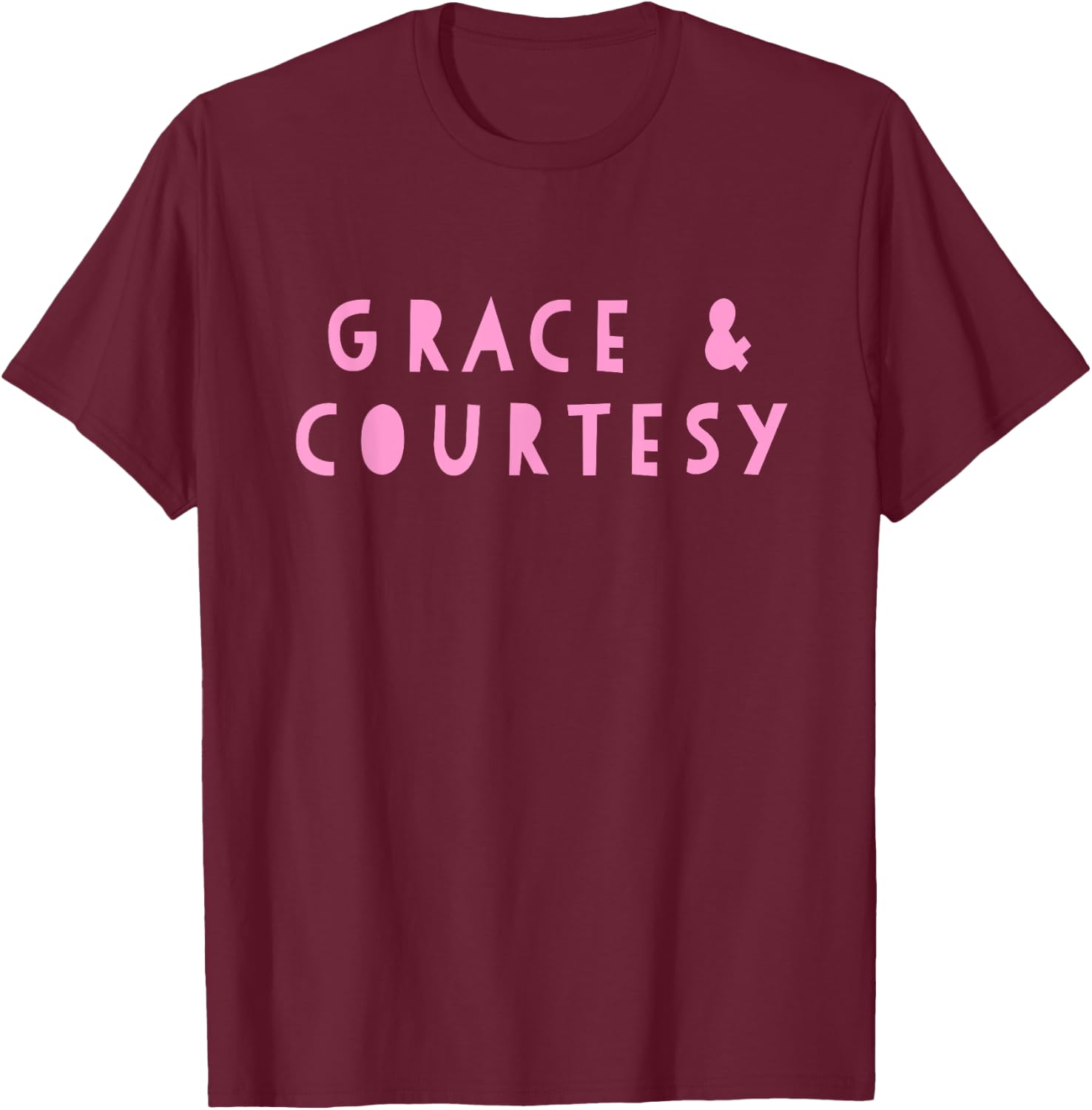 Montessori Grace & Courtesy T-Shirt - T-Shirt | Maroon