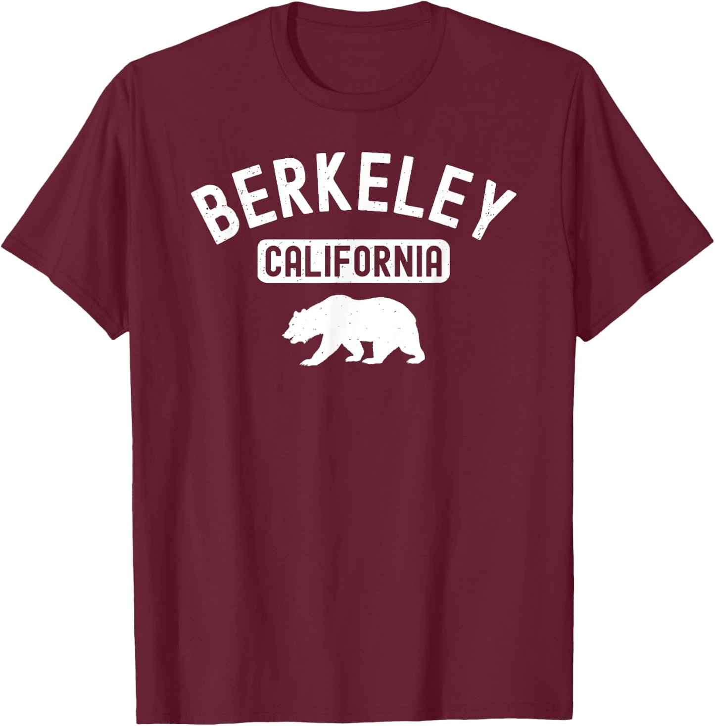 Berkeley California Bear Bay Area Oakland Alameda County 510 T-Shirt - T-Shirt | Maroon