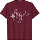 Christian | Hallelujah typography T-Shirt - T-Shirt | Maroon