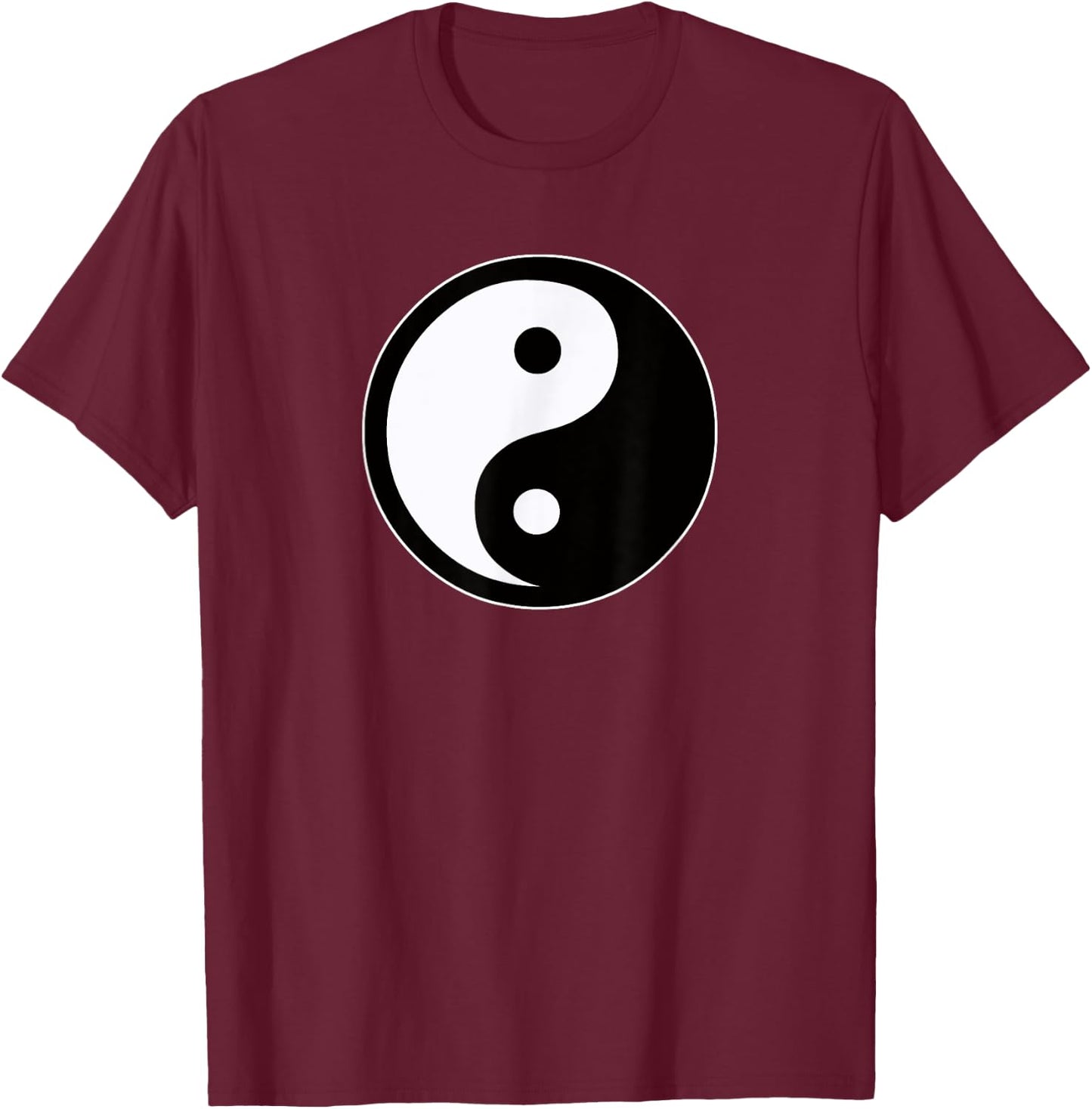 Yin Yang T-Shirt - T-Shirt | Maroon