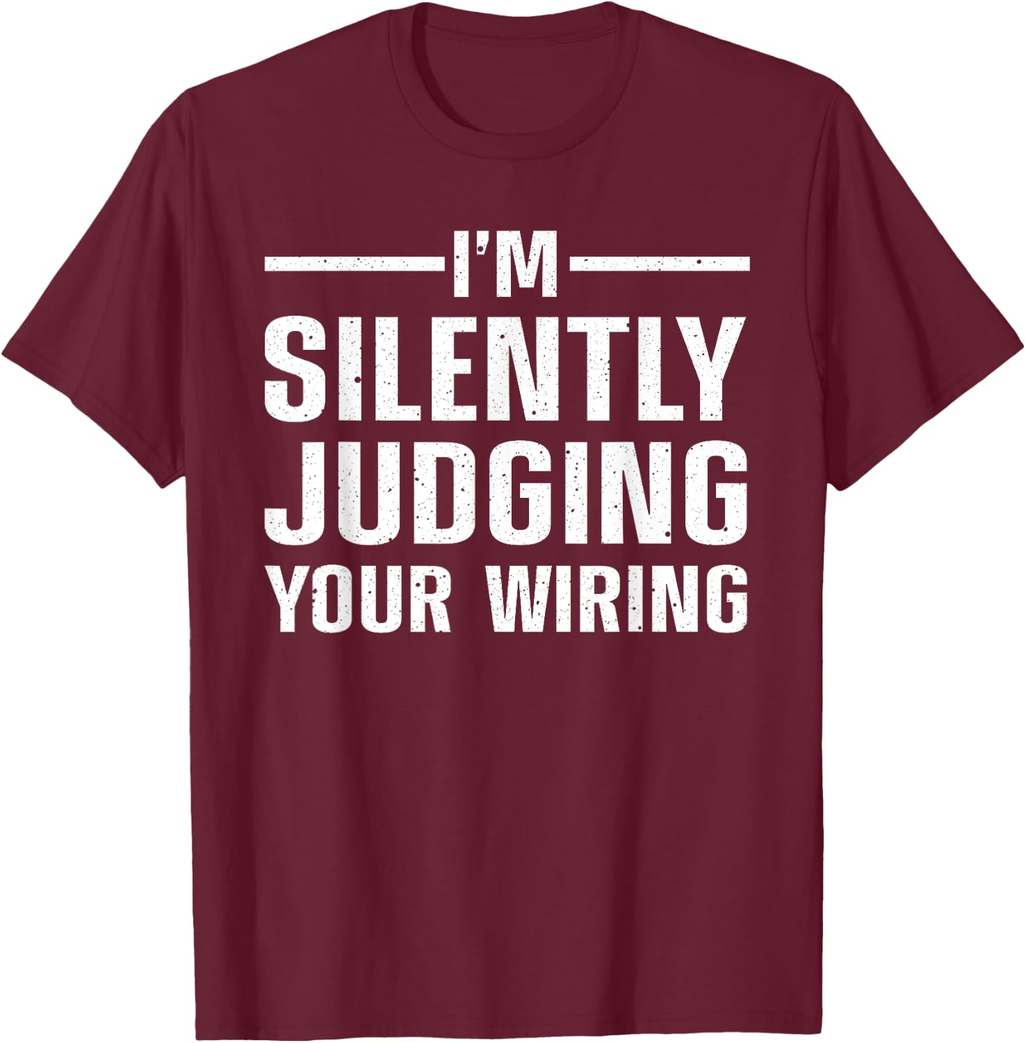 Cool Electrician Art Men Women Electric Engineer Lineman T-Shirt - T-Shirt | Maroon