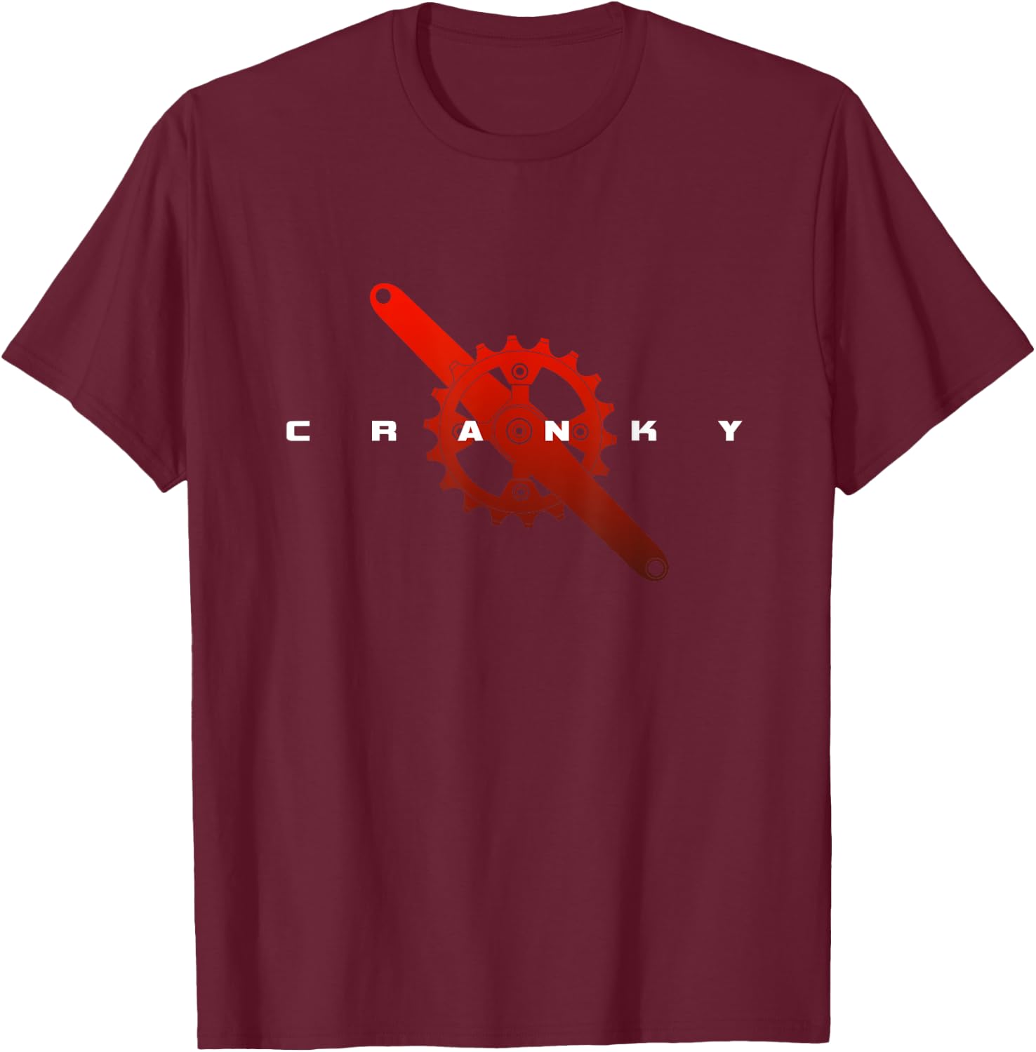 MTB Mountain Bike Apparel - Cycling MTB Mountain Bike T-Shirt - T-Shirt | Maroon