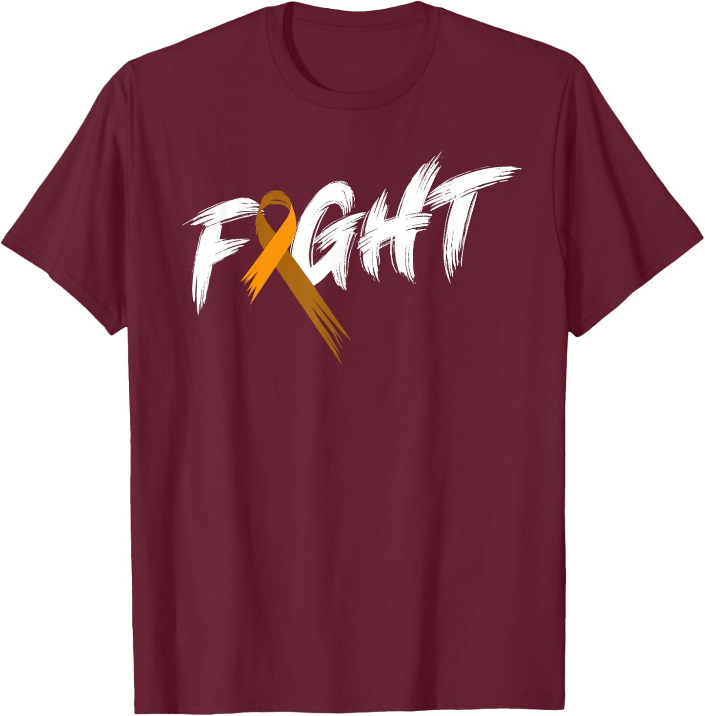 Leukemia Awareness Month Fight Vintage Blood Cancer T-Shirt - T-Shirt | Maroon