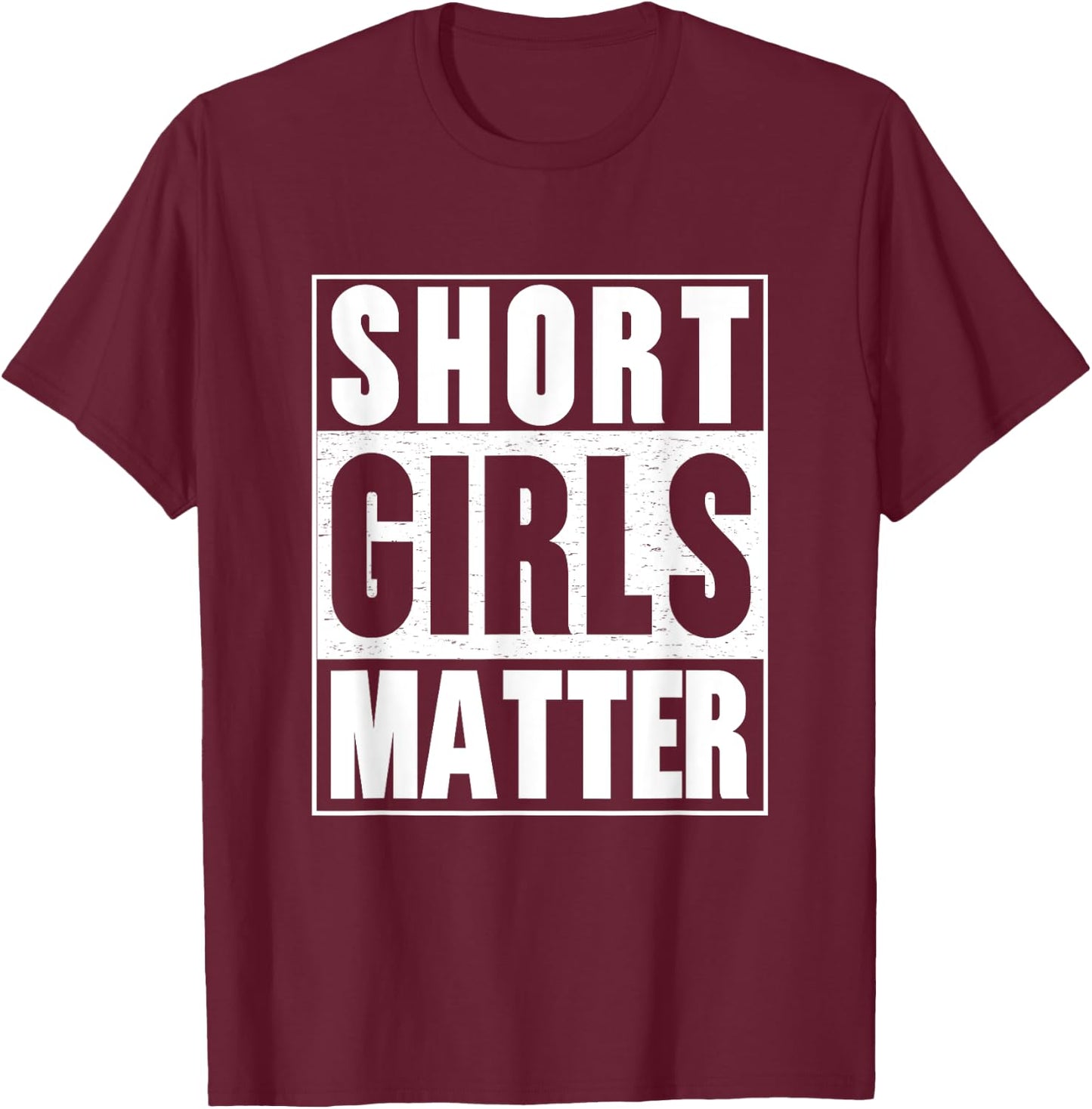 Funny Short Girls Shirts | Fun Size Little But Fierce T-Shirt - T-Shirt | Maroon
